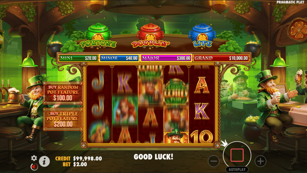 Lucky’s Wild Pub slot game artwork