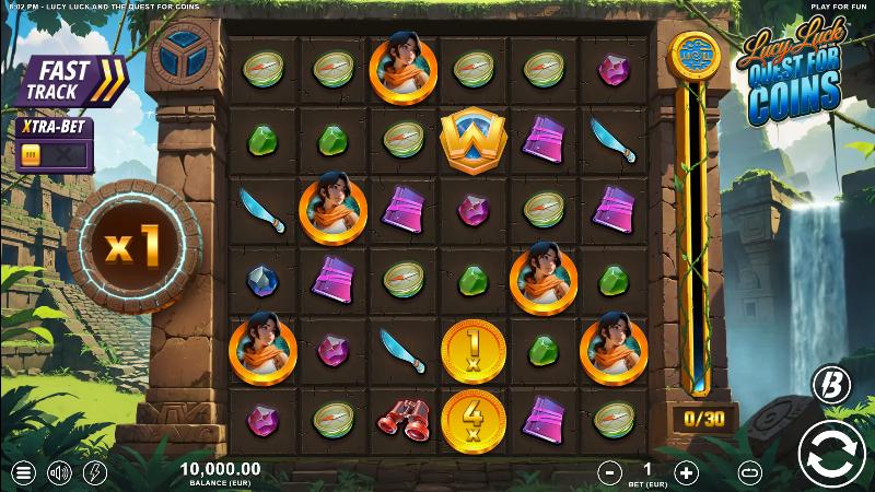 Lucy Luck And The Quest For Coins slot game artwork