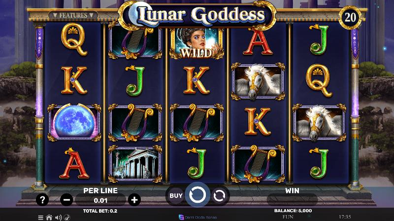 Lunar Goddess slot game artwork
