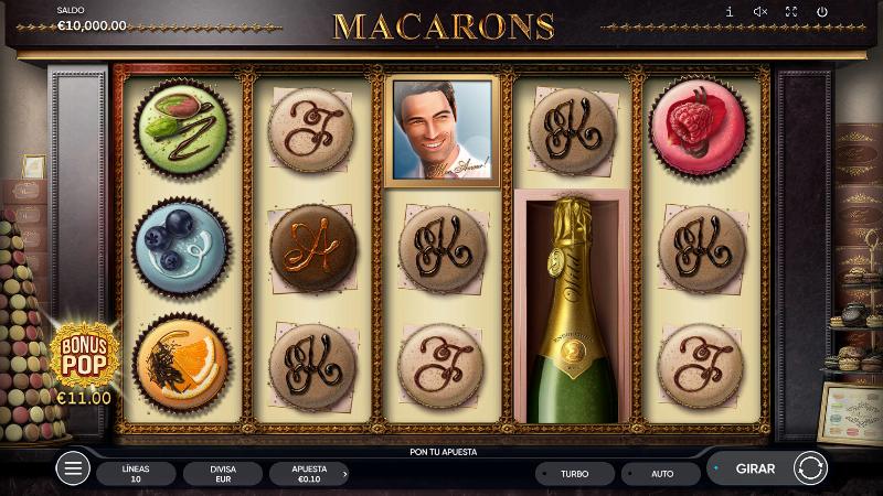 Macarons slot game artwork