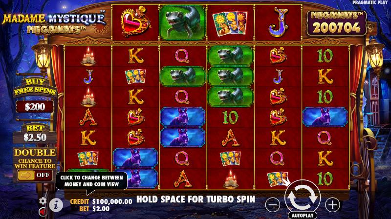 Madame Mystique Megaways slot game artwork