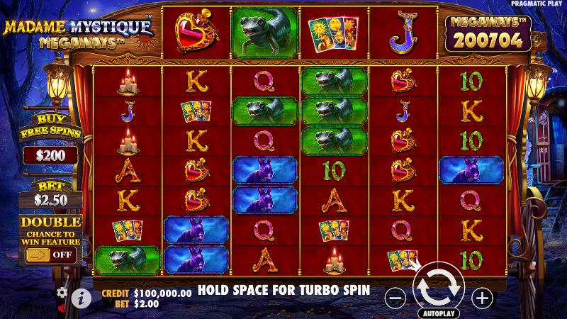 Madame Mystique Megaways Enhanced Rtp slot game artwork