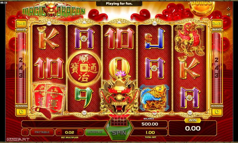 Magic Dragon slot game artwork