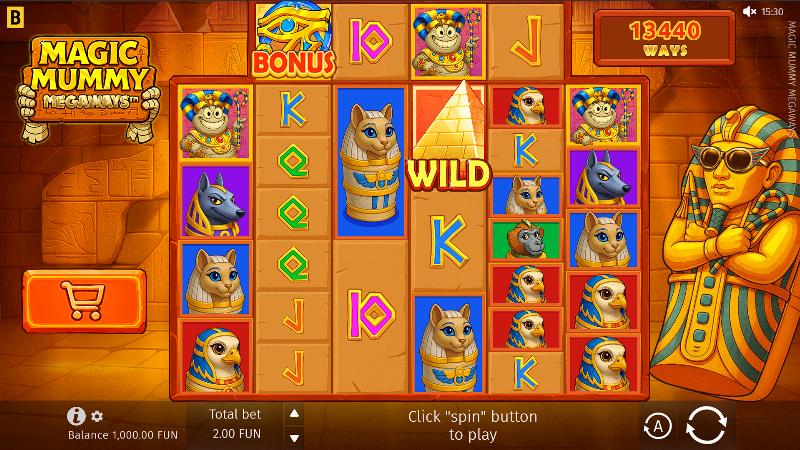 Magic Mummy Megaways slot game artwork