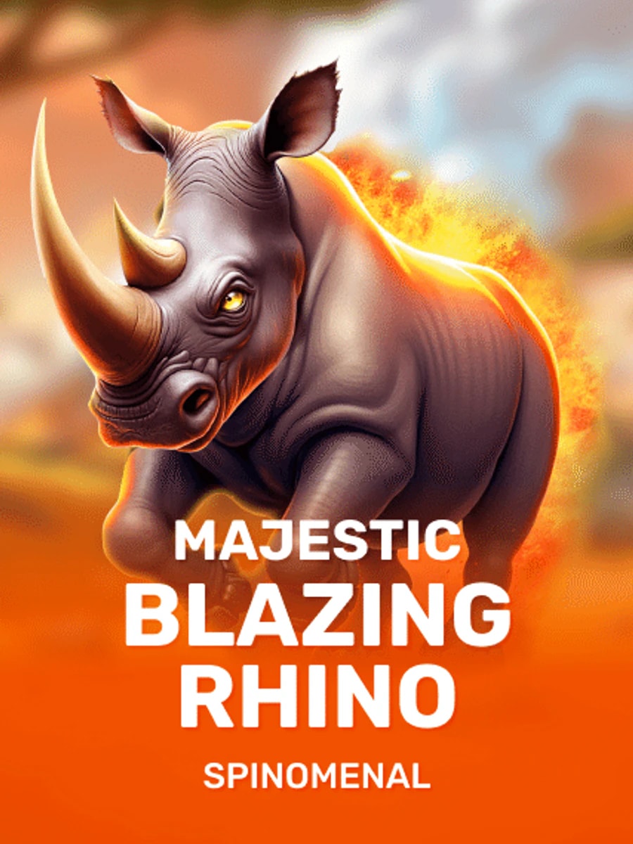 Majestic Blazing Rhino slot game artwork