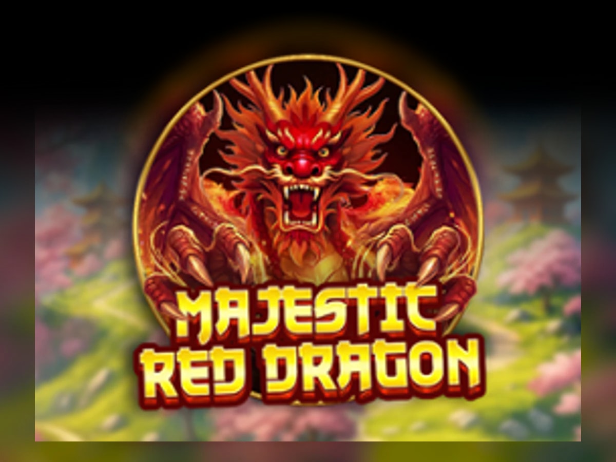 Majestic Red Dragon slot game artwork