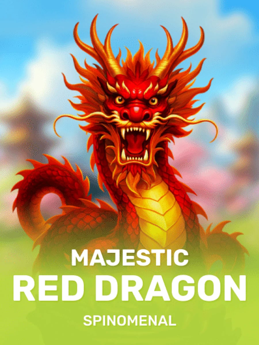 Majestic Red Dragon slot game artwork