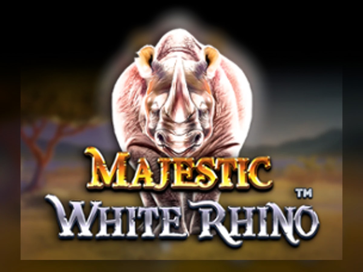 Majestic White Rhino slot game artwork