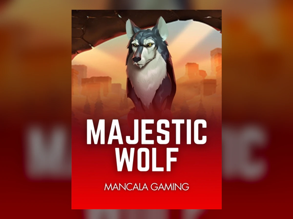 Majestic Wolf slot game artwork