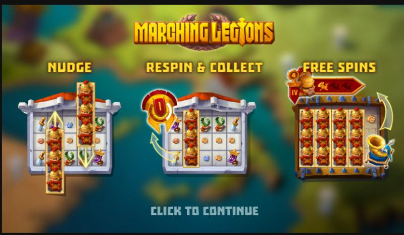 Marching Legions slot game artwork
