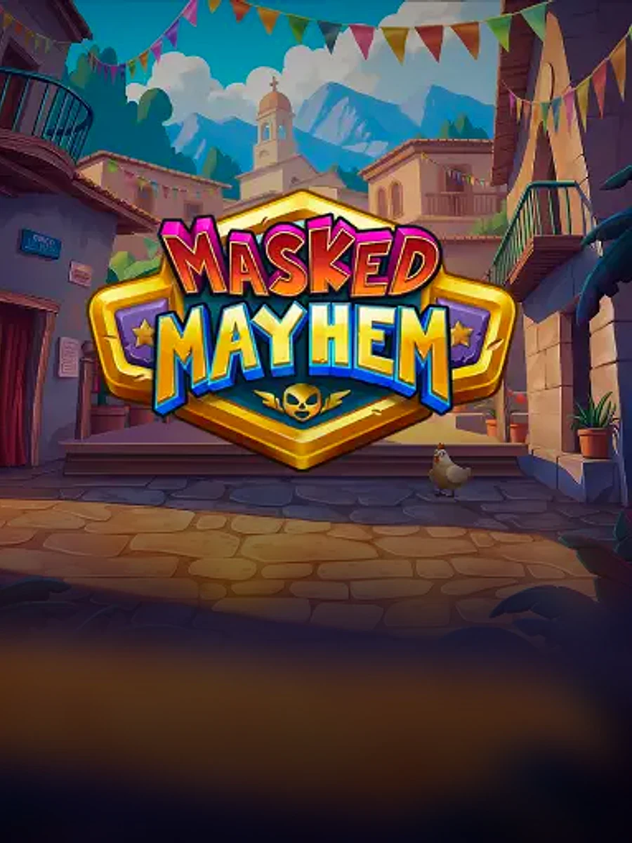 Masked Mayhem slot game artwork