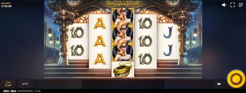 Masquerade (Red Tiger) slot game artwork