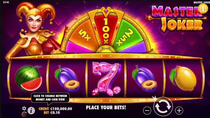 Master Joker slot game artwork