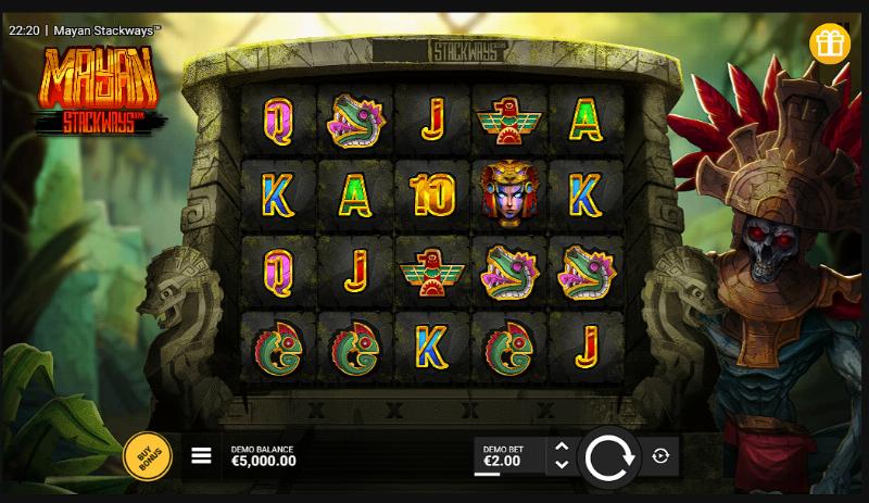 Mayan Stackways slot game artwork