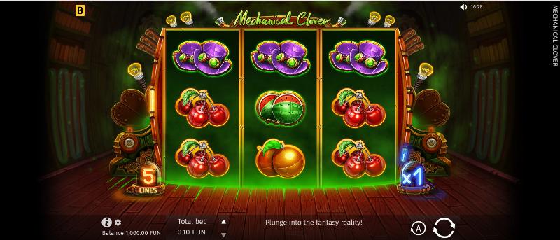 Mechanical Clover slot game artwork