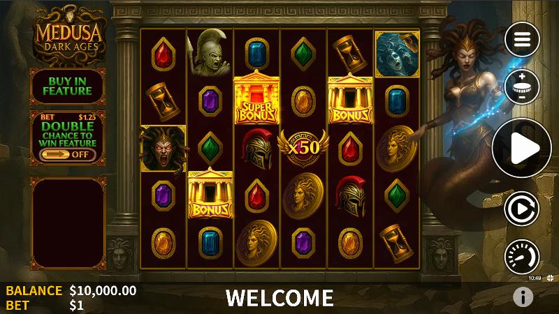 Medusa Dark Ages slot game artwork