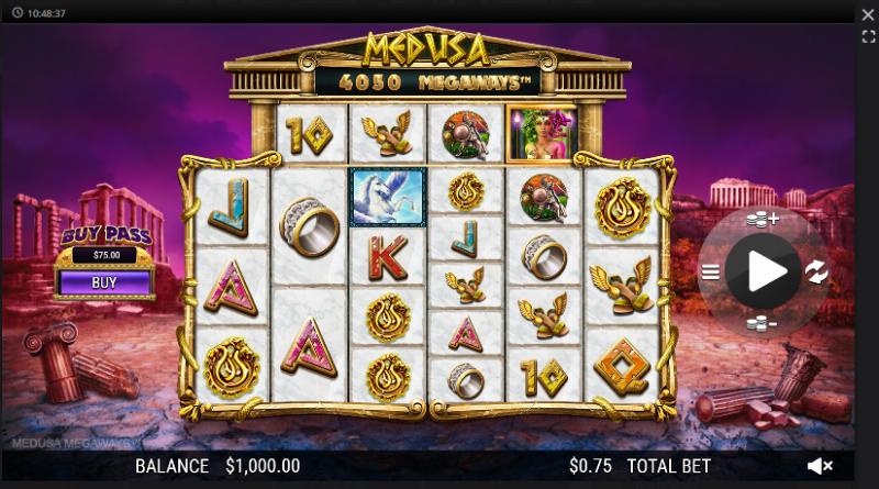 Medusa Megaways slot game artwork