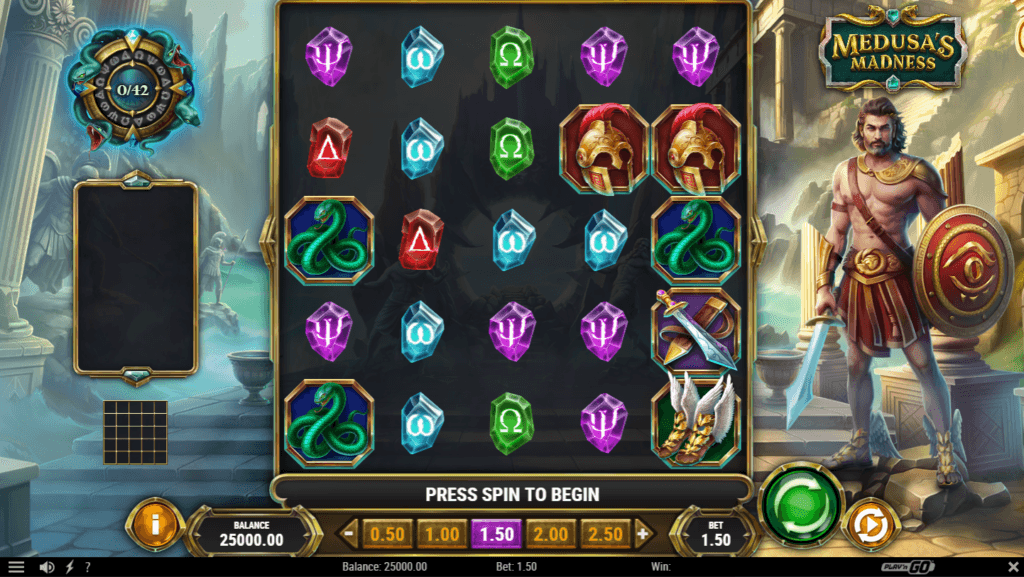 Medusa’s Madness slot game artwork