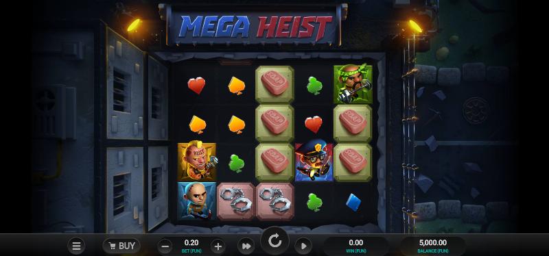 Mega Heist slot game artwork