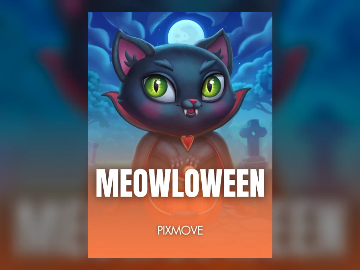 Meowloween slot game artwork