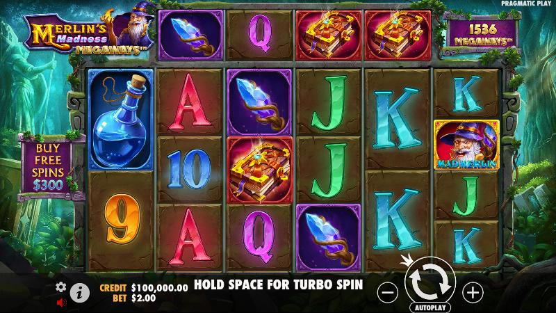 Merlin’s Madness Megaways Enhanced Rtp slot game artwork