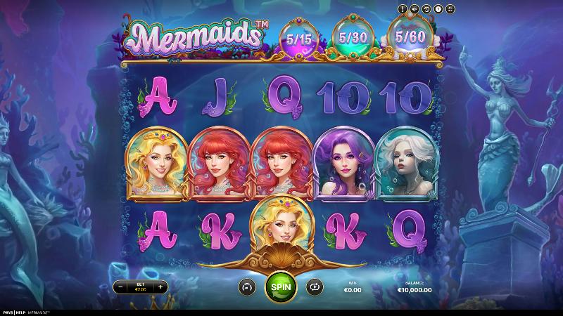 Mermaids slot game artwork