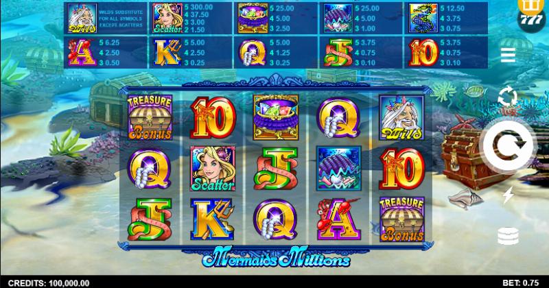 Mermaid's Millions slot game artwork