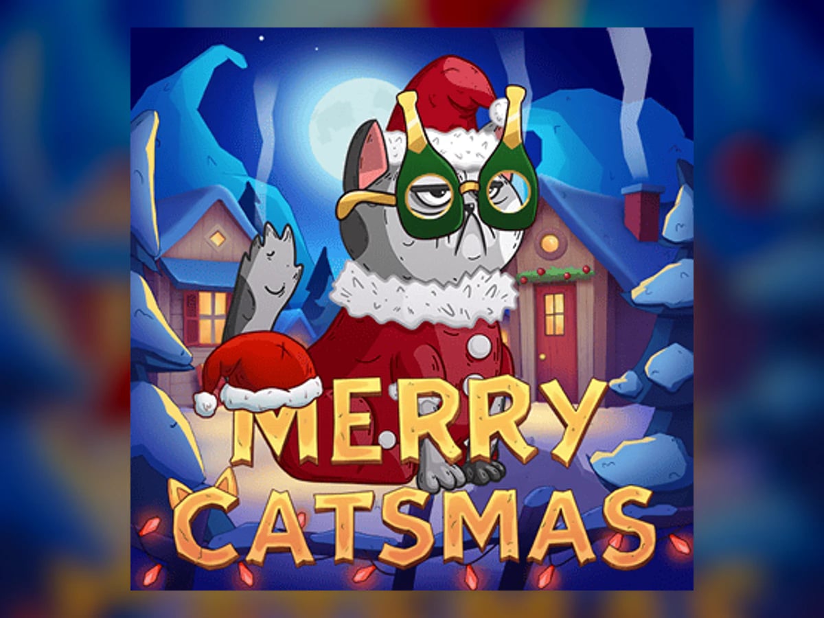 Merry Catsmas slot game artwork