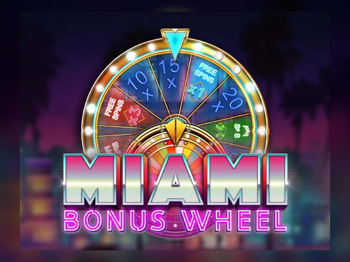Miami Bonus Wheel Hit 'n' Roll slot game artwork