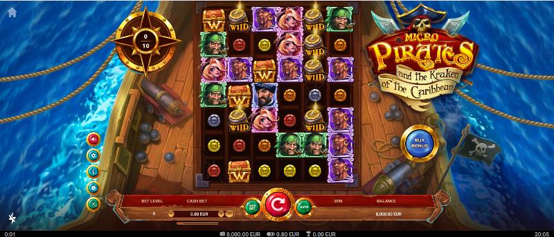 Micropirates & The Kraken Of The Caribbean slot game artwork