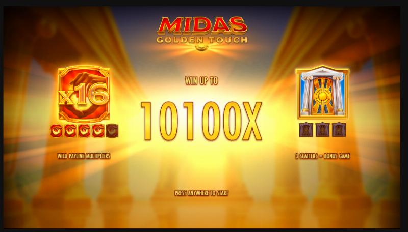 Midas Golden Touch slot game artwork
