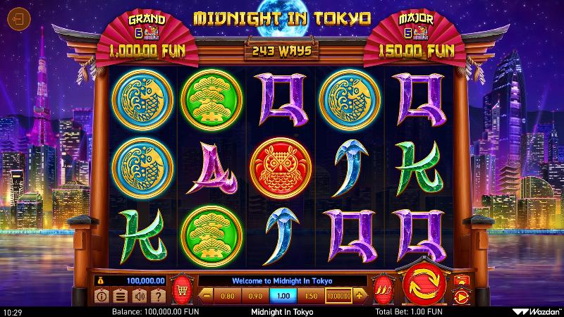 Midnight In Tokyo slot game artwork