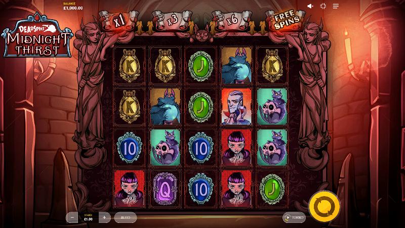 Midnight Thirst slot game artwork