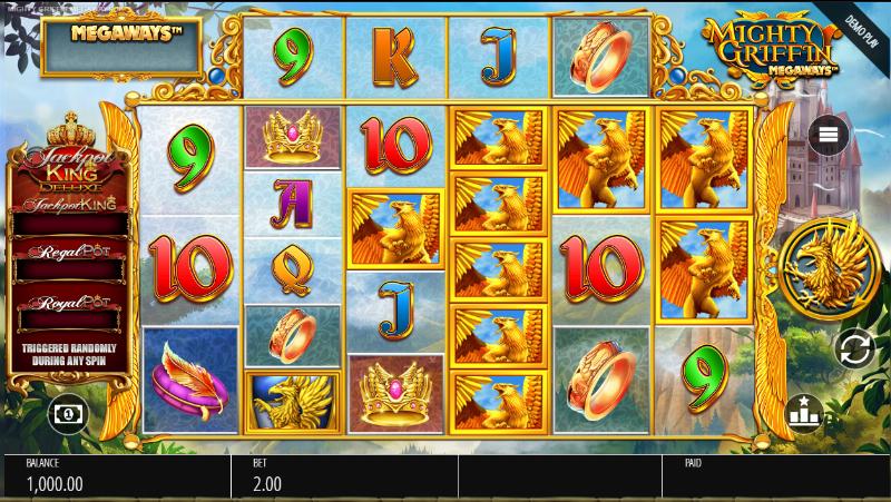 Mighty Griffin Megaways slot game artwork