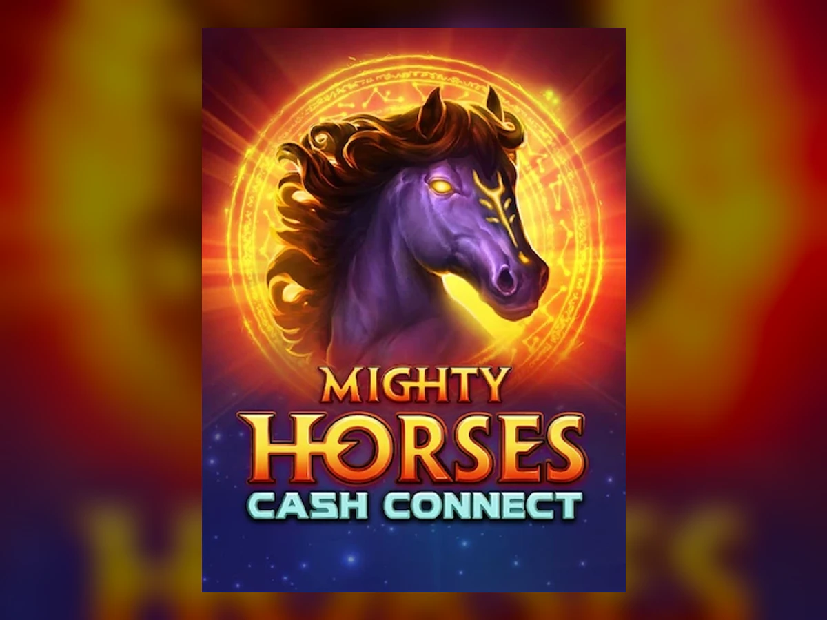 Mighty Horses: Cash Connect slot game artwork