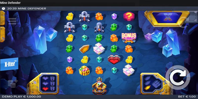 Mine Defender slot game artwork