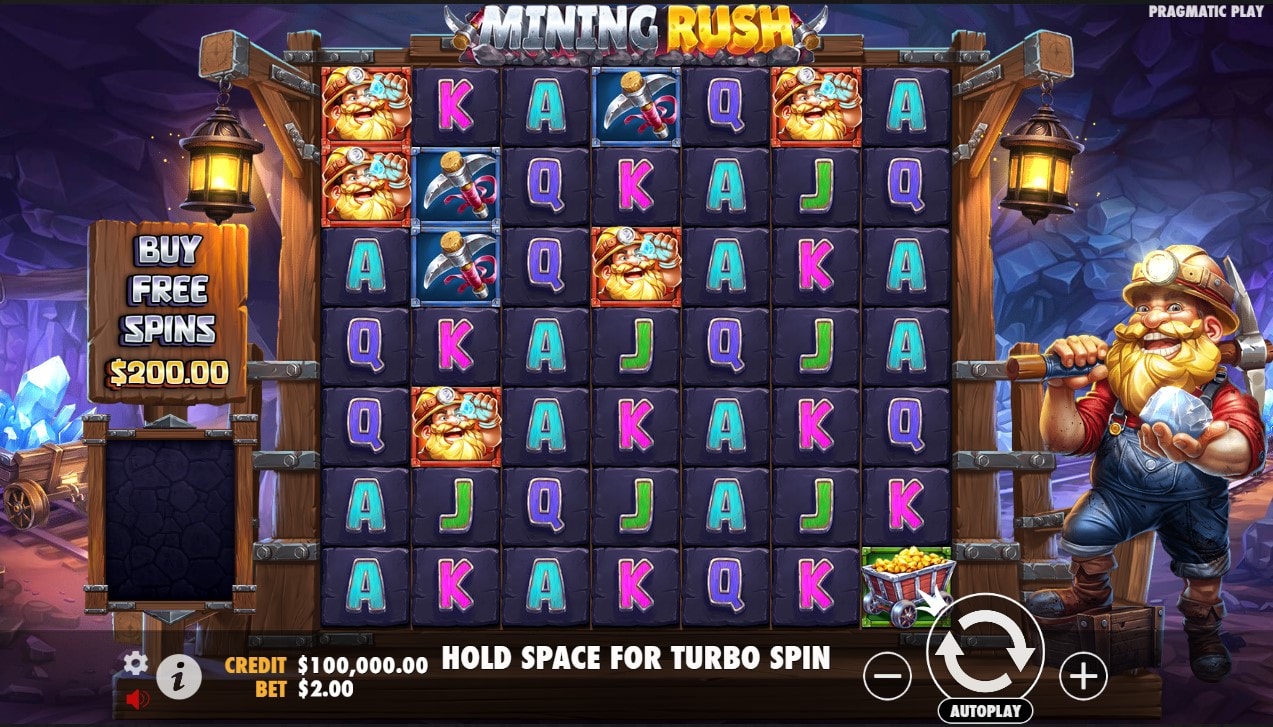 Mining Rush slot game artwork
