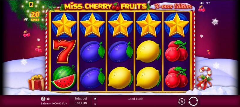 Miss Cherry Fruits slot game artwork