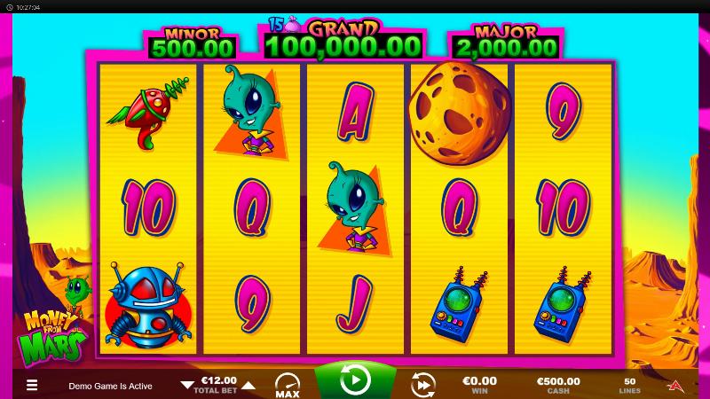 Money From Mars slot game artwork