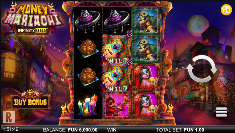 Money Mariachi Infinity Reels slot game artwork