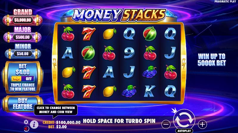 Money Stacks slot game artwork