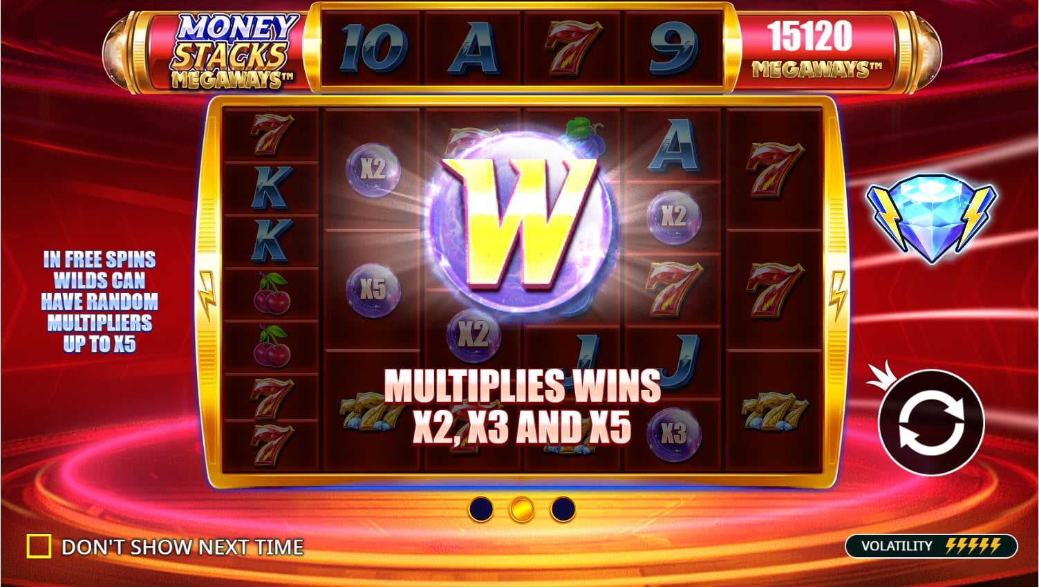 Money Stacks Megaways slot game artwork