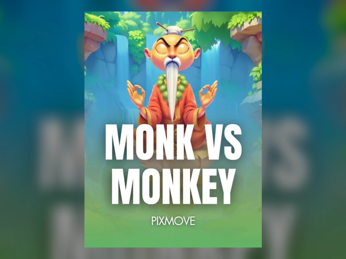 Monk vs Monkey slot game artwork