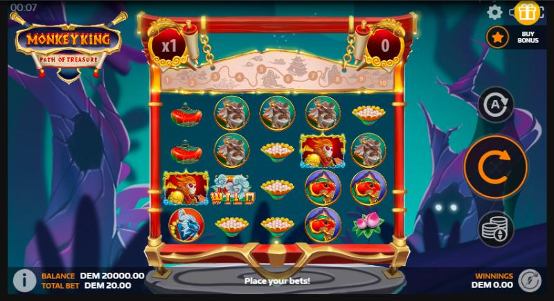 Monkey King: Path Of Treasure slot game artwork