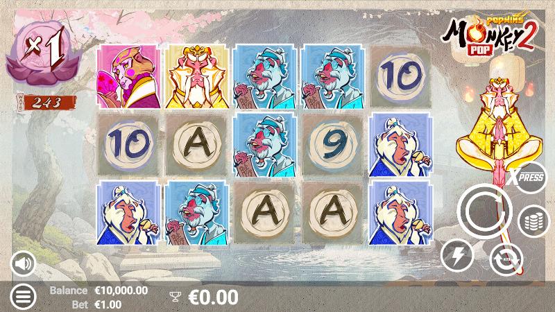 Monkeypop 2 slot game artwork