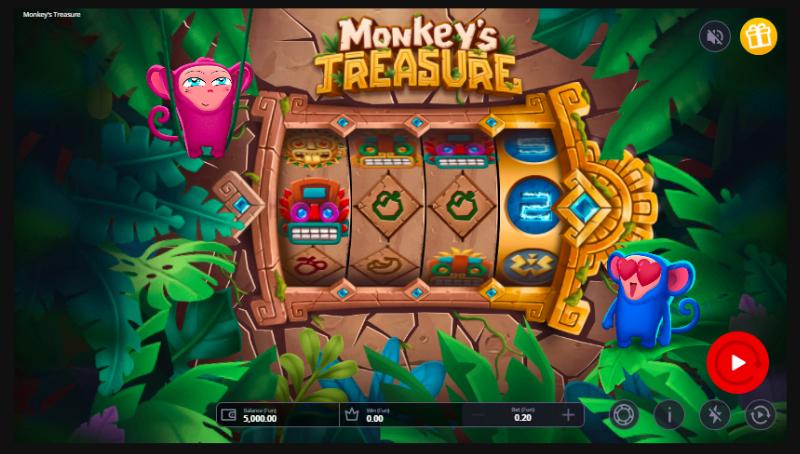 Monkey’s Treasure slot game artwork