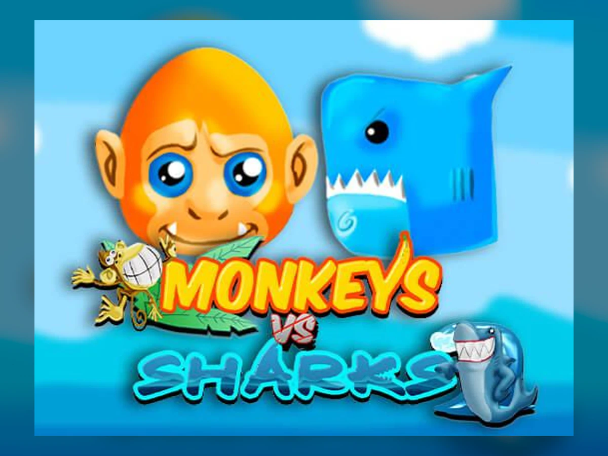 Monkeys VS Sharks slot game artwork