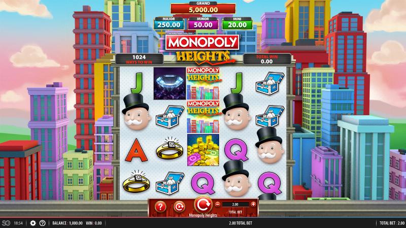 Monopoly Heights slot game artwork