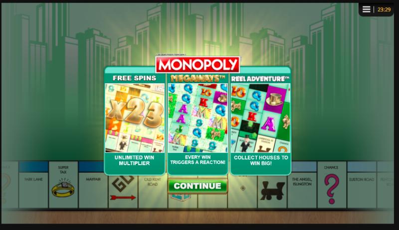 Monopoly Megaways slot game artwork