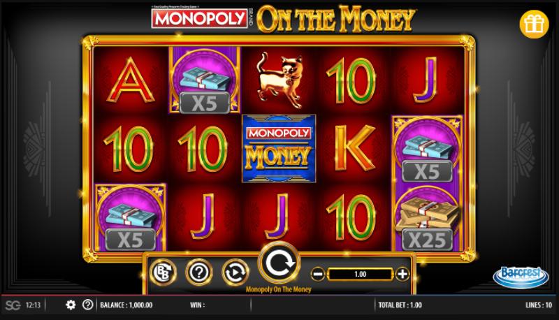 Monopoly On The Money slot game artwork